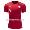Camisetas Polonia Robert Lewandowski 9 Segunda Equipacion Mundial 2018